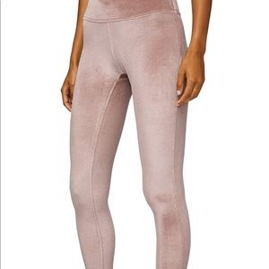 lululemon wunder lounge hr tight 28 velvet